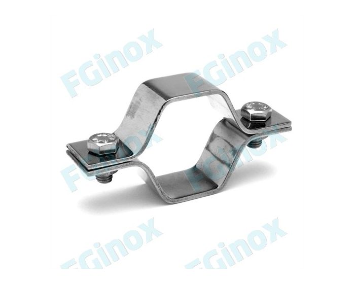 Collier demi-coquille hexagonal ISO sans tige inox 304